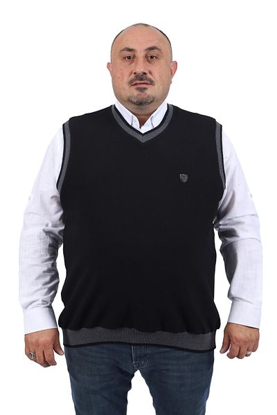 Starbattal Plus Size Non-Pilling Sweater 22795-black