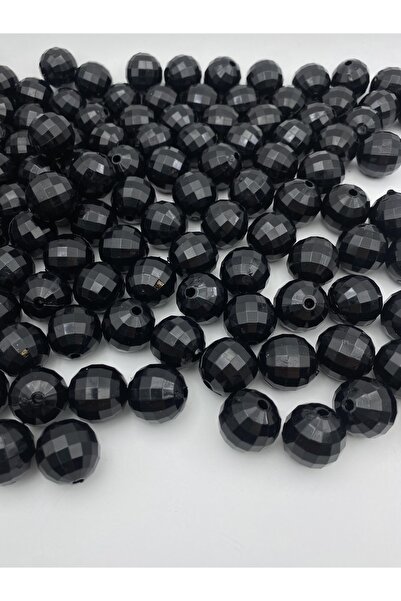 Hedef Bijuteri خرز أكريليك موديل عالمي باللون الأسود 20 مم، مجوهرات، خرز لصنع...