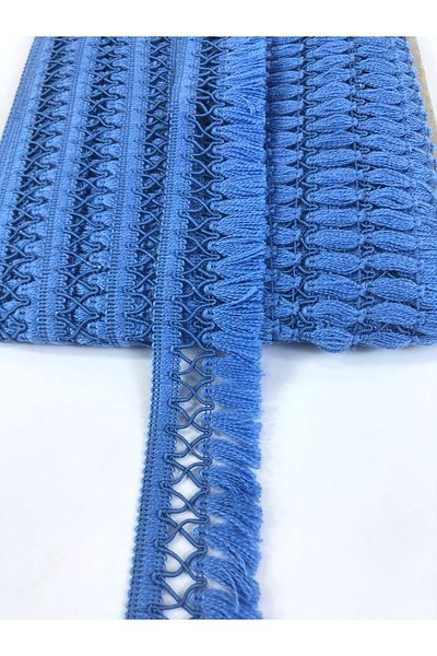 Hobigram Blue Crossed Decorative Fringe Ribbon Tassel – Special Design, Accessory, Quality Production, Eye-Catching Style