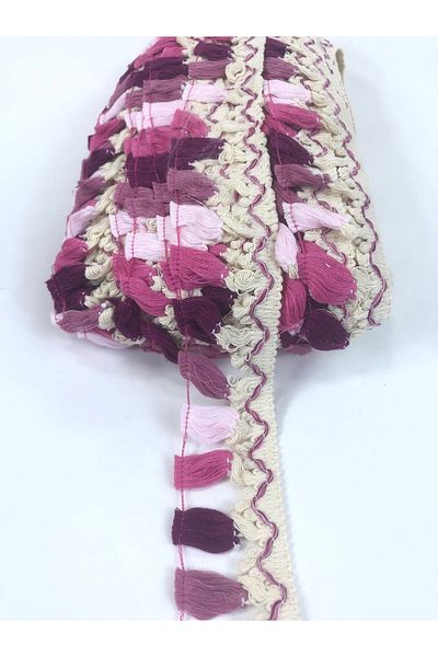 Hobigram Purple Fuchsia Colored Decorative Fringe Tassel – Special Design, Accessory, Quality Production, Eye-Catching Style –