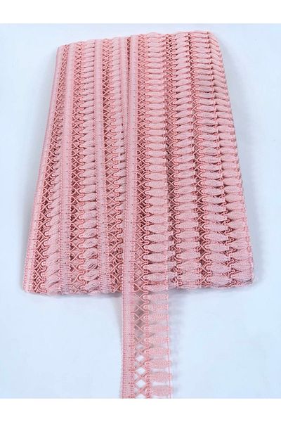 Hobigram Pink Crossed Decorative Fringe Ribbon Tassel – Decorative Ribbon, Stylish Design, Women's Accessory – Decor