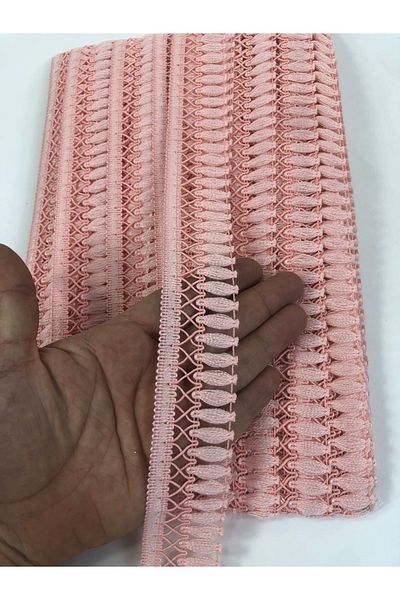 Hobigram Pink Crossed Decorative Fringe Ribbon Tassel – Decorative Ribbon, Stylish Design, Women's Accessory – Decor