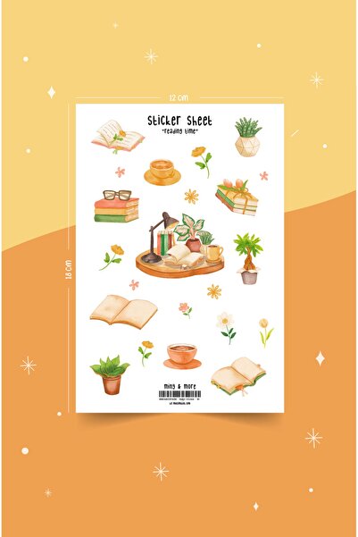 MuslimWalk Reading Time - Okuma Zamanı Planlayıcı Sticker Etiket Seti #81