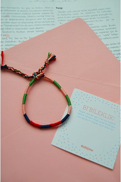 Bidüğüm Bi'bileklik Unisex 3'lü Set Tasarım Bileklik Renkli Şans Arkadaş Dost...