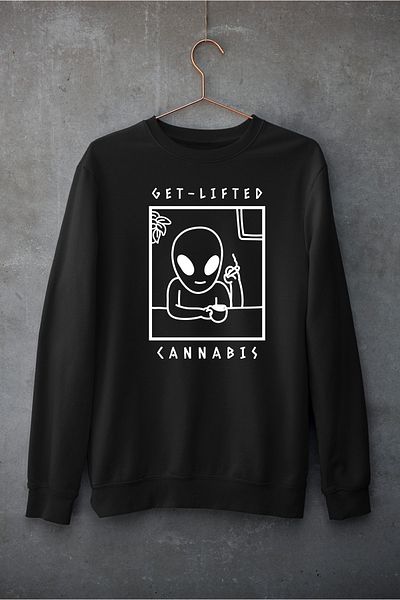 Raf Coll Hanorac negru unisex oversize cu decolteu rotund, imprimat digital, cu două fire în interior