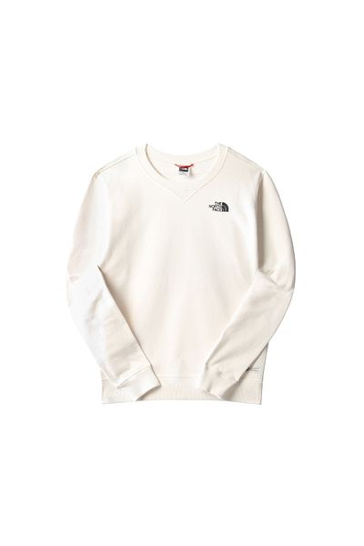 THE NORTH FACE Ανδρικά φούτερ εξωτερικού χώρου - M Regrind Crew, Λευκό, Nf0a7x2on3n1