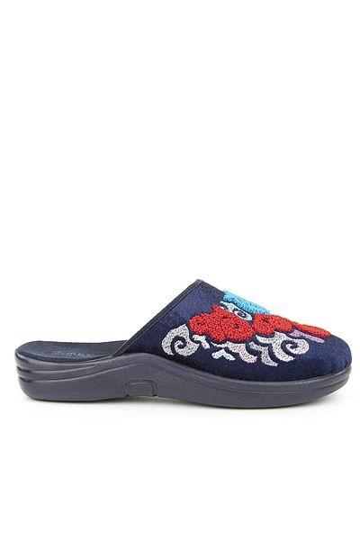 Muya Anatomical Embroidered Winter Women's House Slippers - Kastra