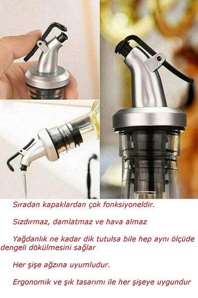 Tilbe Home Luxury Glass Oil Pot Set of 2 Olive Oil Liquid Oil Bottle Oil Vinegar Sauce Bowl Set Sippy Smart Lid