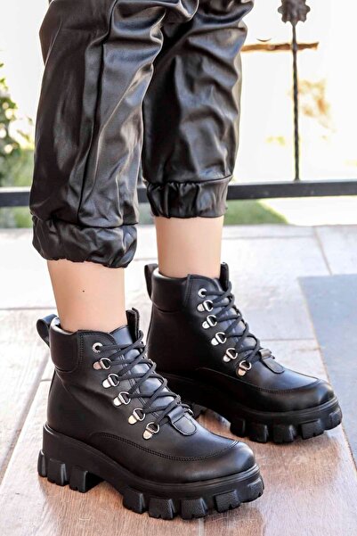 Mamito Ayakkabı Zumi Bot-siyah-deri