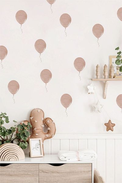 Grafikup Αυτοκόλλητο τοίχου Παιδικό Δωμάτιο Soft Balloons