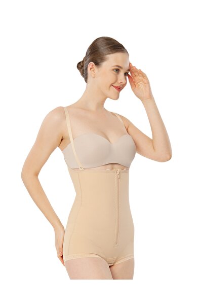 Variteks 225 Zippered Panty Type / Back Supported Liposuction Corset Black m