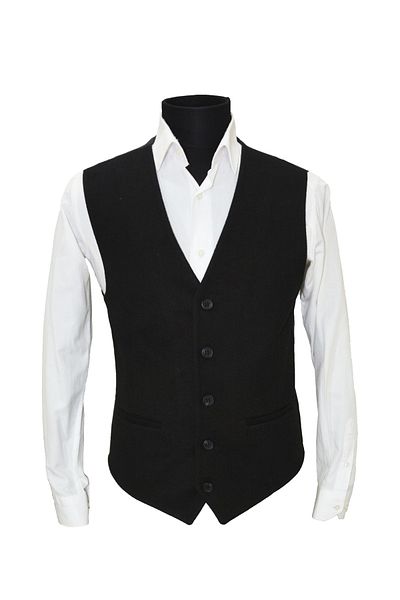 MENTOR REGALO Men's Vest V-Neck Anthracite Stamp 50431