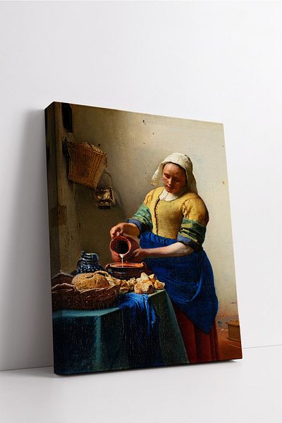 Carmen Johan Vermeer - Milkmaid Canvas Painting - Αριστούργημα