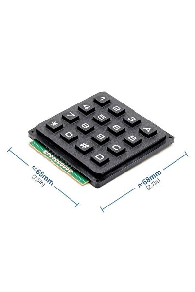 Alkatronik 4x4 Matrix Tuş Takımı Keyboard Keypad 16 Buton Alarm Şifre