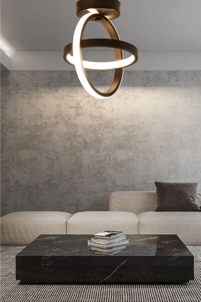 Eray Aydınlatma 502 Plofonyer Siyah Led Avize