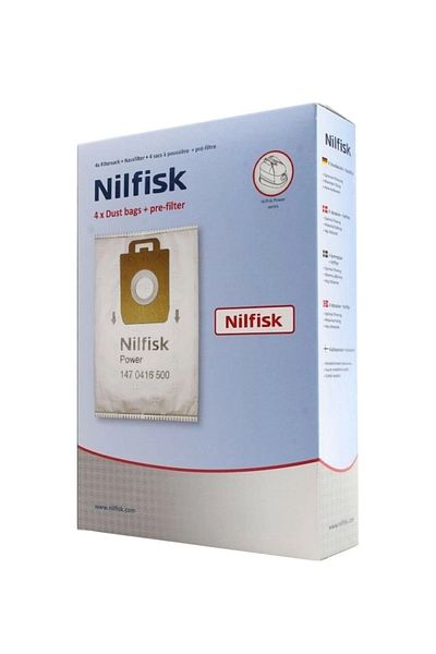 MFS Nilfisk Power P10 P12 Compatible Dust Bag - Boxed (4 Pieces)
