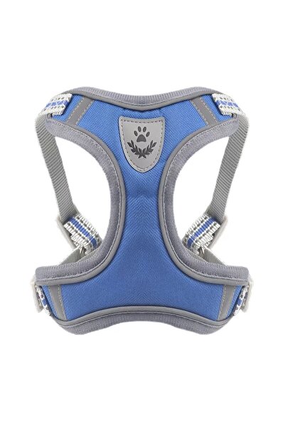 Mixpet Köpek Göğüs Tasma Armalı Gezdirmeli Medium Mavi