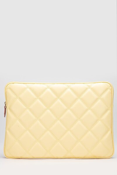 MORCA غطاء كمبيوتر محمول مبطن مقاس 15 و16 بوصة بشبكة G08-1 أصفر فاتح