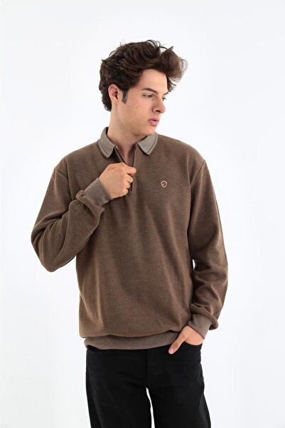 Rey Polo Polo Neck Zipper Detailed Sweater