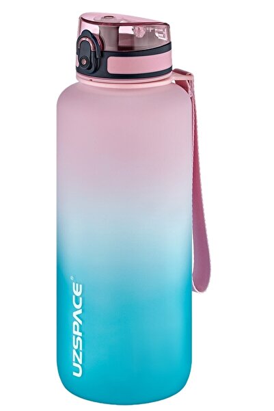 Uzspace 1500ml Mega Boy Soft Touch Çift Renk Motivasyon Tritan Su Matarası