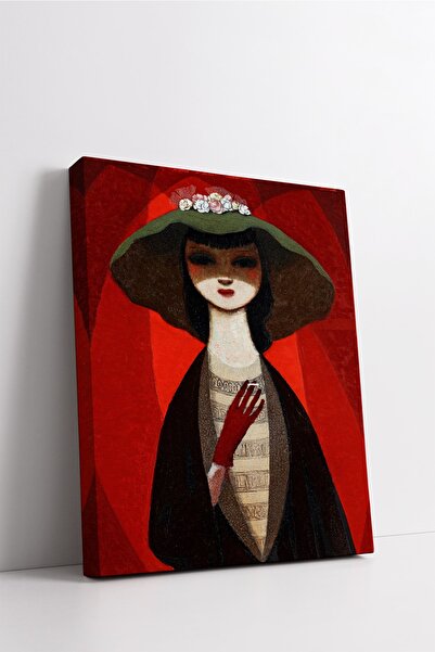 Carmen Pelle Aberg - Lady With Cigarette Kanvas Tablo - Başyapıtlar