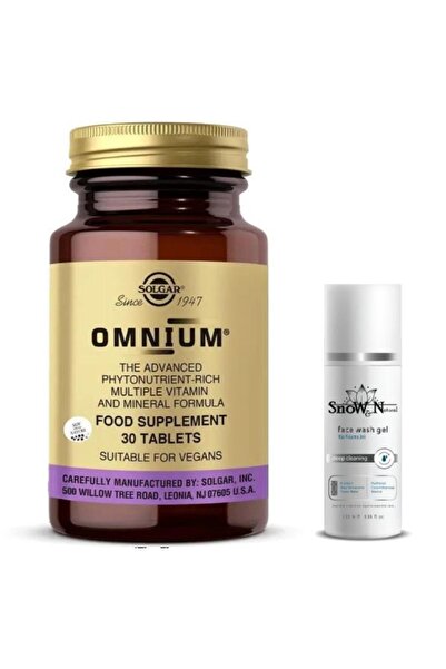 Solgar Omnium 30 Tablets + Facial Cleansing Gel 100ml Gift