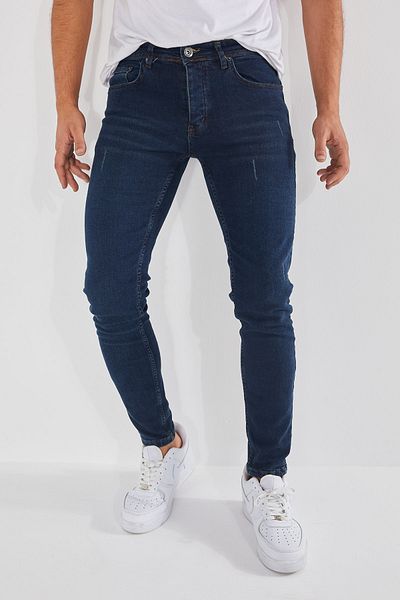 Newtime Ανδρικό τζιν Skinny Fit Lycra Green Timed Toe