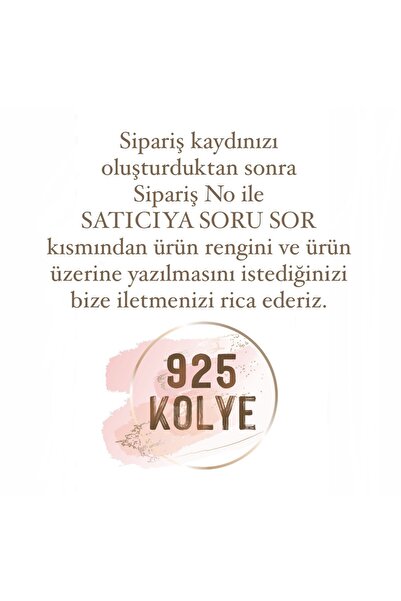 925KOLYE Iki Isimli Kolye Modeli 925 Ayar Gümüş Gold Rengi