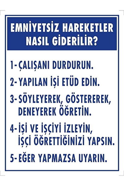 Emek İkaz Levhaları كيفية إزالة الحركات غير الآمنة علامة تحذير/تحذير