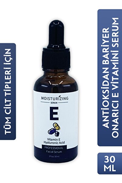 Antioksidan Koruyucu Bariyer Onarıcı Cilt Serumu E Vitamini + Hyaluronik Asit Içeren Yüz Serum 30ml