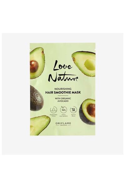 Oriflame قناع إصلاح وتغذية الشعر العضوي من Love Nature يحتوي على الأفوكادو