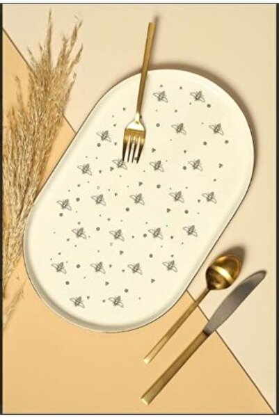 Porland Ruby Vidi Sunum Tabağı 32cm Kayık Tabak