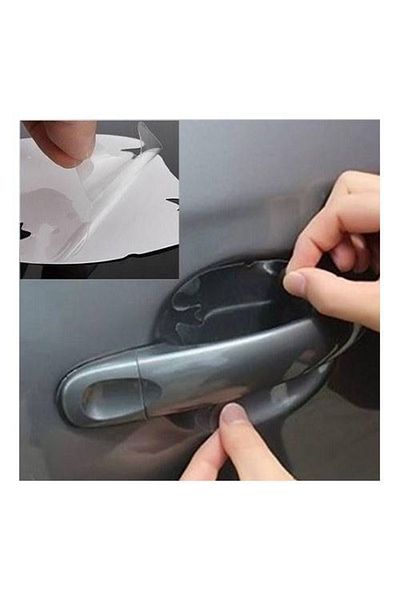 optana Car Vehicle Door Handle Protection Film Auto Handle Slot Protector 4 Pieces