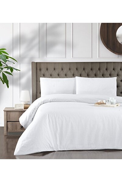 Vip Home Concept Set de lenjerie de pat pentru o persoană din bumbac alb Ranf...