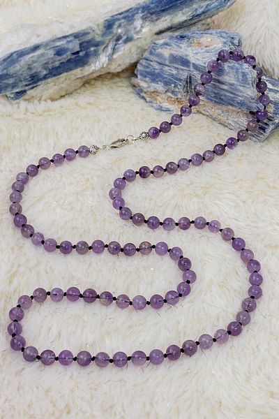 Dünya Doğal Taş Amethyst Stone Necklace