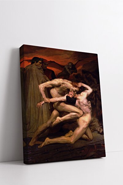 Carmen William Adolphe Bouguereau - Dante Ve Virgil Cehennemde Kanvas Tablo -...