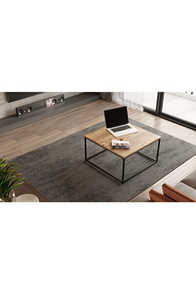 nefes Metal Orta Sehpa Kare Sehpa Masa