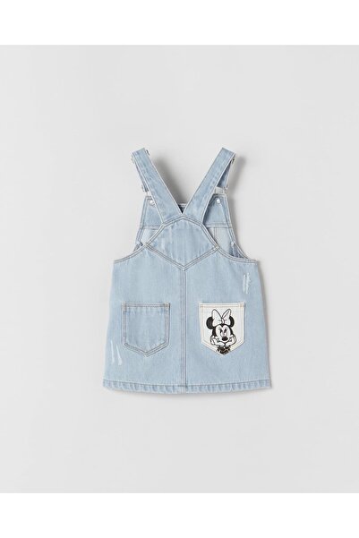 YİGİT BUTİK Mickey Girl Denim Salopet
