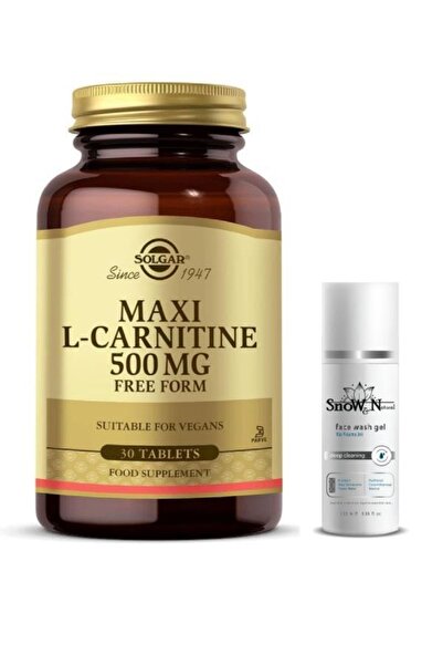 Solgar Maxi L-carnitine 500 Mg 30 Tablet + Yüz Temizleme Jeli 100ml Hediyeli