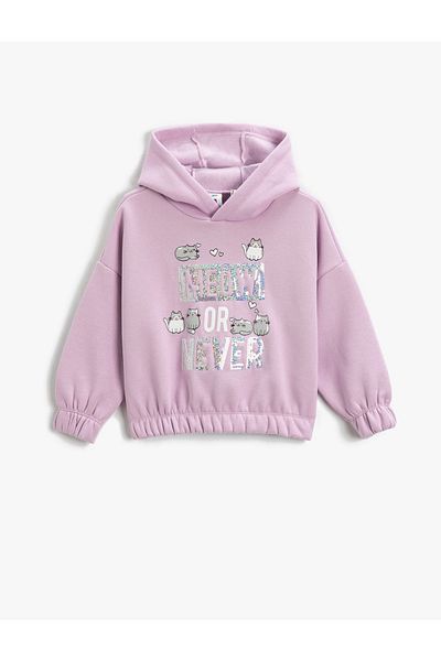 Koton Sweatshirt - Lila - Relaxed Fit
