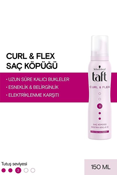 Taft Saç Köpüğü Bukle Belirginleştici No:3**150 Ml