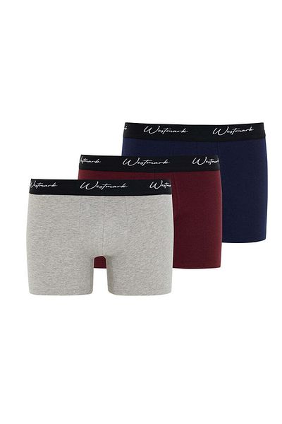 WESTMARK LONDON Men's Better Cotton 3-Piece Boxer Set 3-pack Trunk