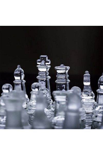 hediyeconcepti Professional High Quality Glass Chess Set