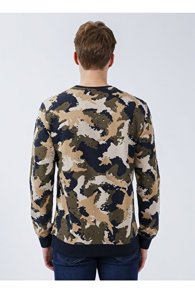 U.S. Polo Assn. Bisiklet Yaka Hardal Erkek Sweatshırt Taska