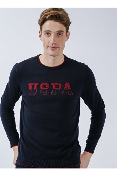 U.S. Polo Assn. Crew Neck Navy Blue Men's Sweater Tanak
