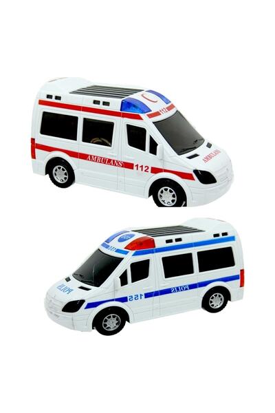 RAMO'S STORE Işıklı-sesli Pilli Ambulans-polis Arabası