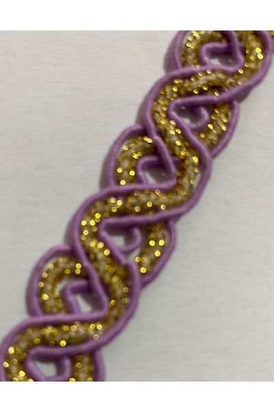 Öztürk Seam Sealer Decorative Ribbon Yellow Glitter. 13mmx4meter. lilac