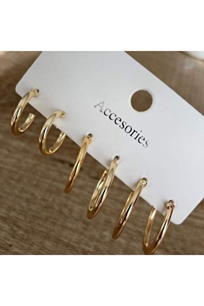ÇELİKSİLVERTAKI 6-Piece Hoop Earring Set Bijouterie