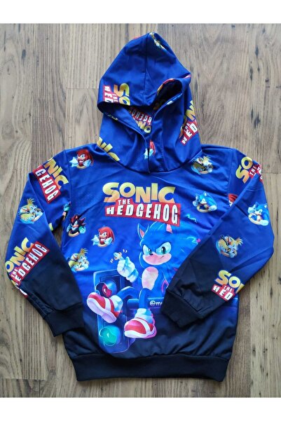DBK Store Dbkstore Erkek Çocuk(3-8yas) Sonic Digital Baskılı/hoodie Kapüşonlu...