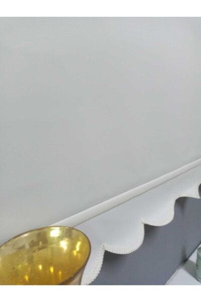 İpeks Stor Perde Beyaz Renk Mat (KETEN) Kalın Kumaş A Kalite Etek Dilimli